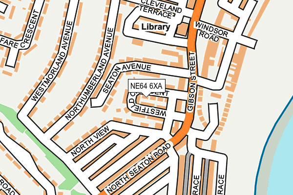 NE64 6XA map - OS OpenMap – Local (Ordnance Survey)