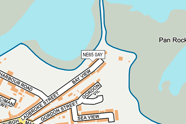 NE65 0AY map - OS OpenMap – Local (Ordnance Survey)