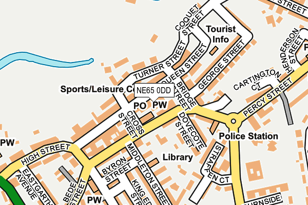 NE65 0DD map - OS OpenMap – Local (Ordnance Survey)