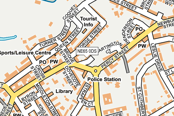 NE65 0DS map - OS OpenMap – Local (Ordnance Survey)