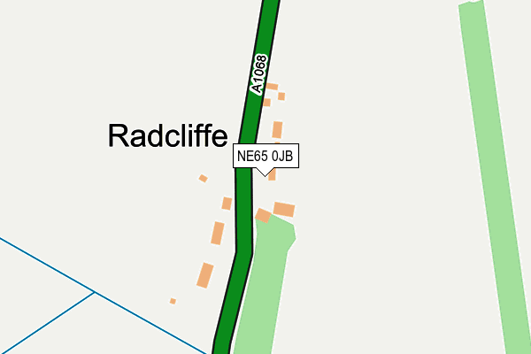 NE65 0JB map - OS OpenMap – Local (Ordnance Survey)
