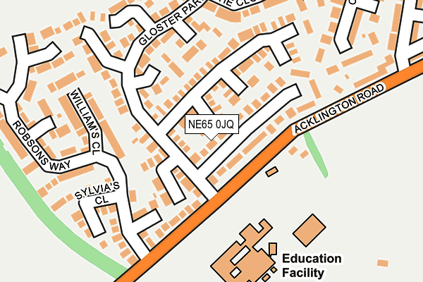 Map of AMBLE SCAFFOLDING LTD. at local scale