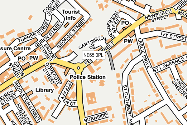 NE65 0PL map - OS OpenMap – Local (Ordnance Survey)