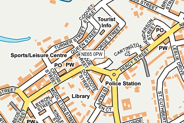 NE65 0PW map - OS OpenMap – Local (Ordnance Survey)