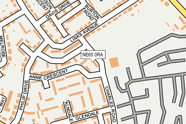 NE65 0RA map - OS OpenMap – Local (Ordnance Survey)