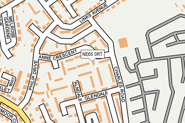 NE65 0RT map - OS OpenMap – Local (Ordnance Survey)