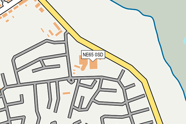 NE65 0SD map - OS OpenMap – Local (Ordnance Survey)