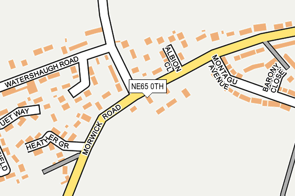NE65 0TH map - OS OpenMap – Local (Ordnance Survey)