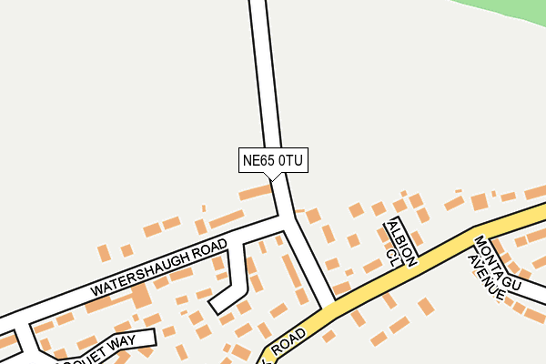 NE65 0TU map - OS OpenMap – Local (Ordnance Survey)