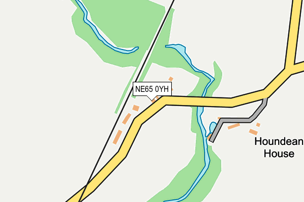 NE65 0YH map - OS OpenMap – Local (Ordnance Survey)