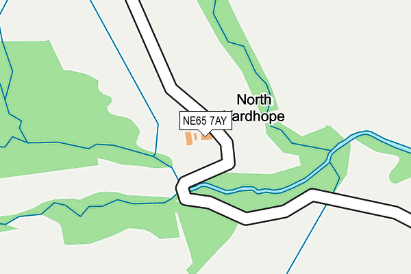 NE65 7AY map - OS OpenMap – Local (Ordnance Survey)