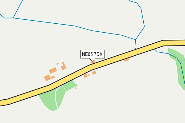 NE65 7DX map - OS OpenMap – Local (Ordnance Survey)