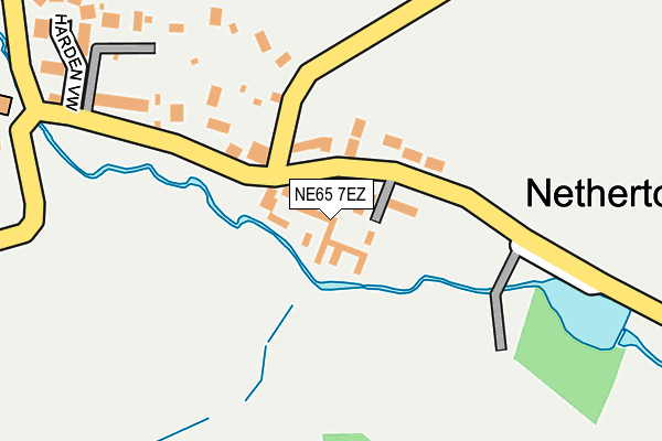 NE65 7EZ map - OS OpenMap – Local (Ordnance Survey)
