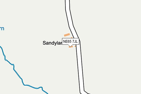 NE65 7JL map - OS OpenMap – Local (Ordnance Survey)