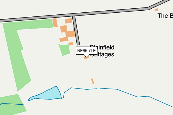 NE65 7LE map - OS OpenMap – Local (Ordnance Survey)