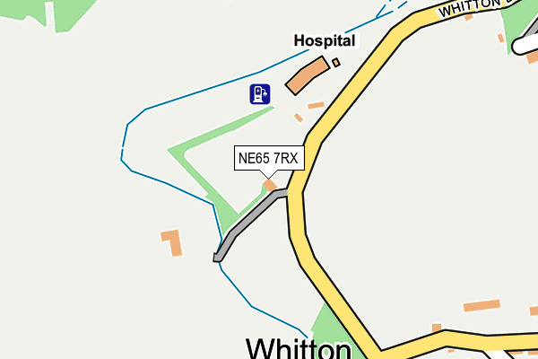 NE65 7RX map - OS OpenMap – Local (Ordnance Survey)