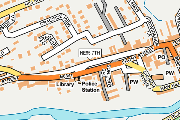 NE65 7TH map - OS OpenMap – Local (Ordnance Survey)