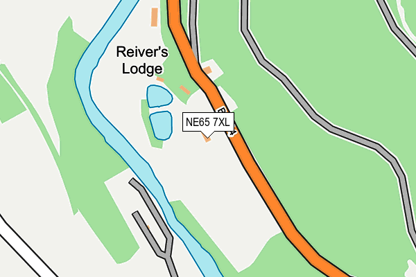 NE65 7XL map - OS OpenMap – Local (Ordnance Survey)