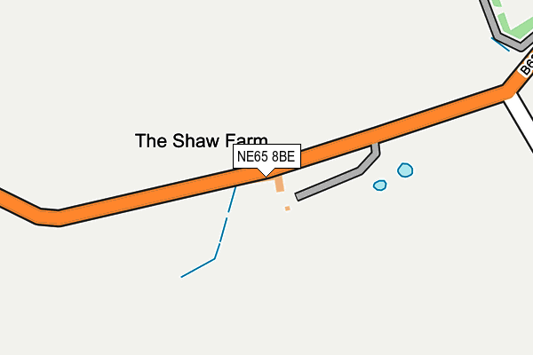 NE65 8BE map - OS OpenMap – Local (Ordnance Survey)