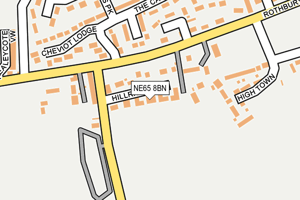 NE65 8BN map - OS OpenMap – Local (Ordnance Survey)