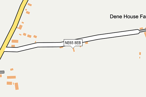 NE65 8EB map - OS OpenMap – Local (Ordnance Survey)