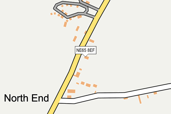 NE65 8EF map - OS OpenMap – Local (Ordnance Survey)