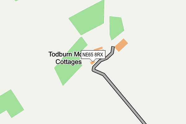 NE65 8RX map - OS OpenMap – Local (Ordnance Survey)