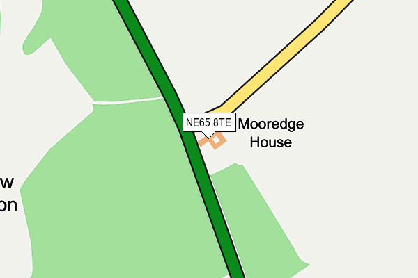 NE65 8TE map - OS OpenMap – Local (Ordnance Survey)
