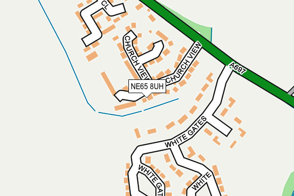 NE65 8UH map - OS OpenMap – Local (Ordnance Survey)