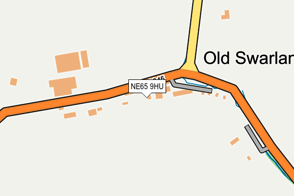 NE65 9HU map - OS OpenMap – Local (Ordnance Survey)