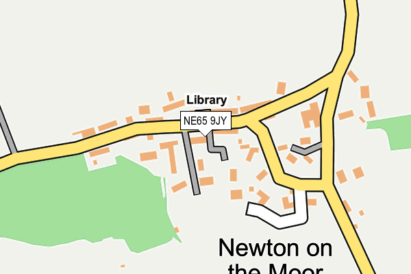 NE65 9JY map - OS OpenMap – Local (Ordnance Survey)