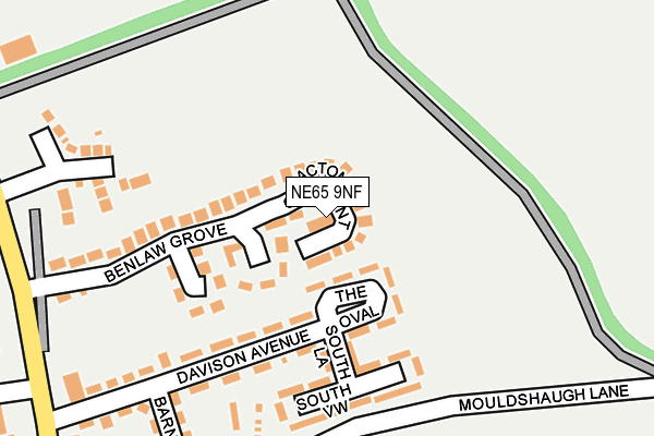 NE65 9NF map - OS OpenMap – Local (Ordnance Survey)