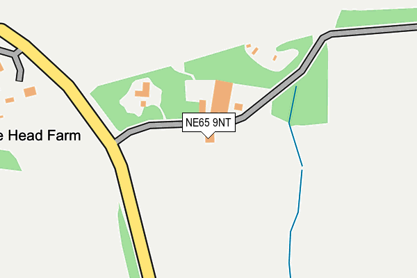 NE65 9NT map - OS OpenMap – Local (Ordnance Survey)