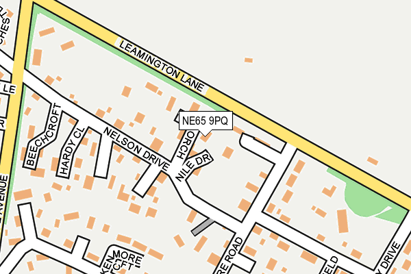 NE65 9PQ map - OS OpenMap – Local (Ordnance Survey)