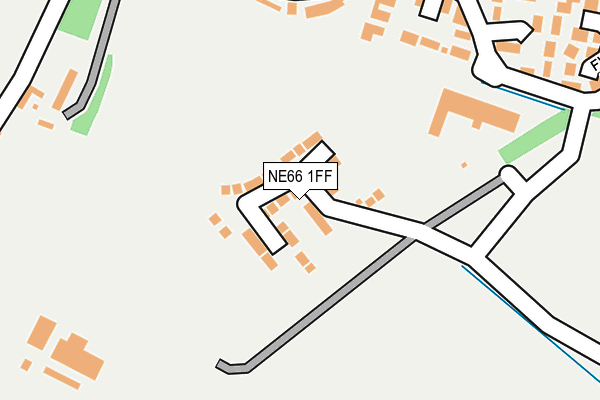 NE66 1FF map - OS OpenMap – Local (Ordnance Survey)