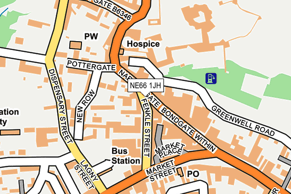 Map of PENN GALLERY LTD at local scale