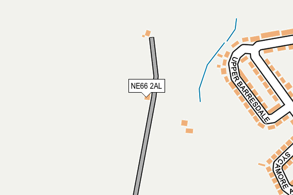 NE66 2AL map - OS OpenMap – Local (Ordnance Survey)