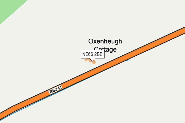NE66 2BE map - OS OpenMap – Local (Ordnance Survey)
