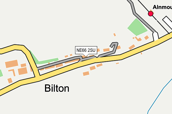 NE66 2SU map - OS OpenMap – Local (Ordnance Survey)