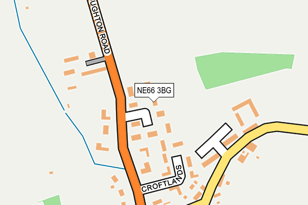 NE66 3BG map - OS OpenMap – Local (Ordnance Survey)