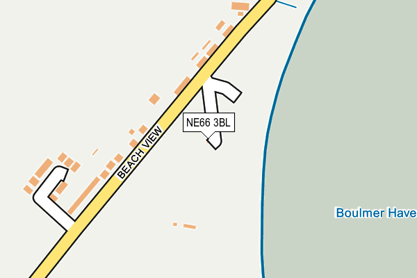 NE66 3BL map - OS OpenMap – Local (Ordnance Survey)