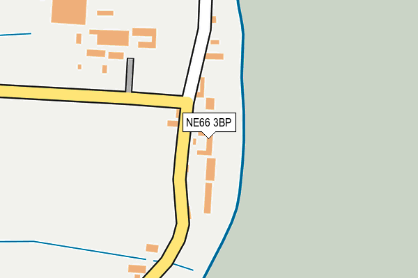 NE66 3BP map - OS OpenMap – Local (Ordnance Survey)