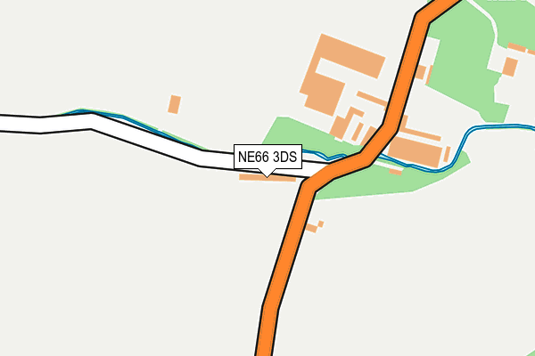 NE66 3DS map - OS OpenMap – Local (Ordnance Survey)