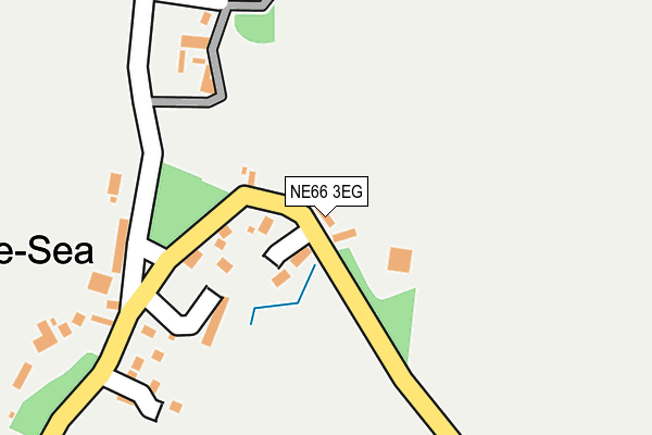 NE66 3EG map - OS OpenMap – Local (Ordnance Survey)