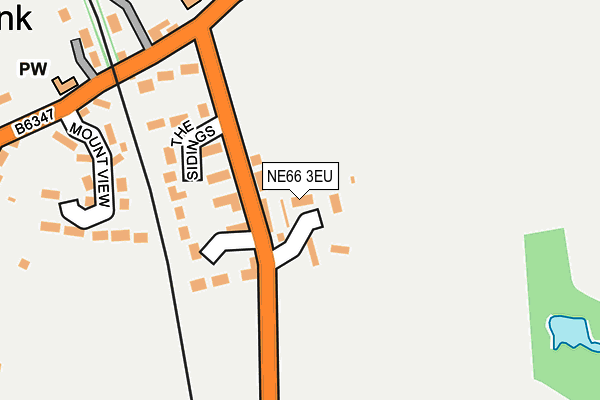 NE66 3EU map - OS OpenMap – Local (Ordnance Survey)