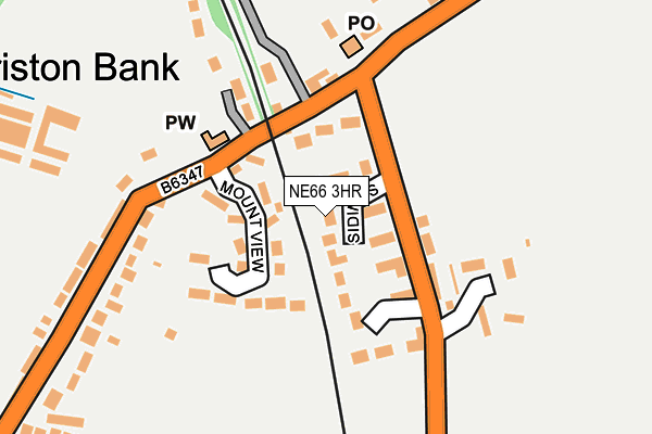 NE66 3HR map - OS OpenMap – Local (Ordnance Survey)
