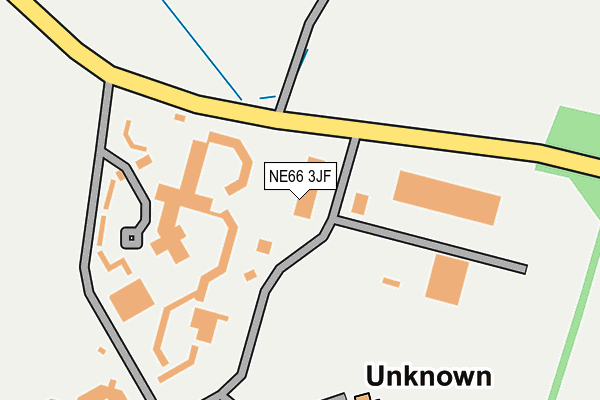 NE66 3JF map - OS OpenMap – Local (Ordnance Survey)