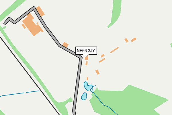 NE66 3JY map - OS OpenMap – Local (Ordnance Survey)