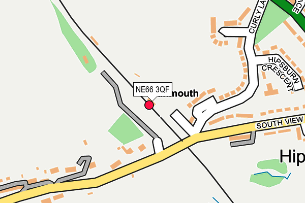 NE66 3QF map - OS OpenMap – Local (Ordnance Survey)
