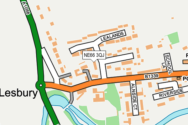 NE66 3QJ map - OS OpenMap – Local (Ordnance Survey)